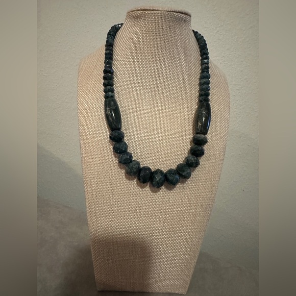 Teal apatite beaded necklace By Jay King - Picture 3 of 12